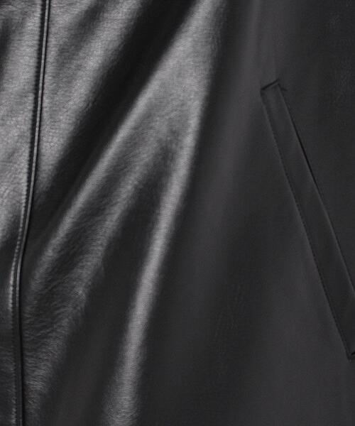 Torrazzo Donna（トラッゾドンナ）の「【TORRAZZO DONNA】フェイクレザージャンパースカート（ジャンパースカート・レディース・ブラック/サンドベージュ/モカ・2）」の9枚目の写真