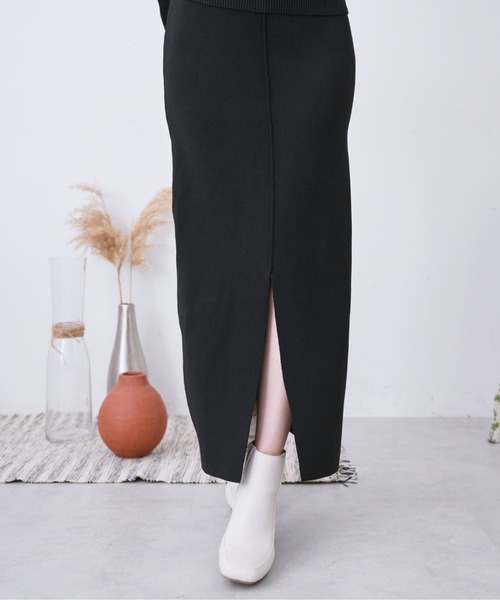 FREE'S MART（フリーズマート）の「◆12G総針前後2Wayナロースカート（スカート・レディース・ホワイト/ブラック/ピンク/ブルー・SMALL/MEDIUM）」の13枚目の写真