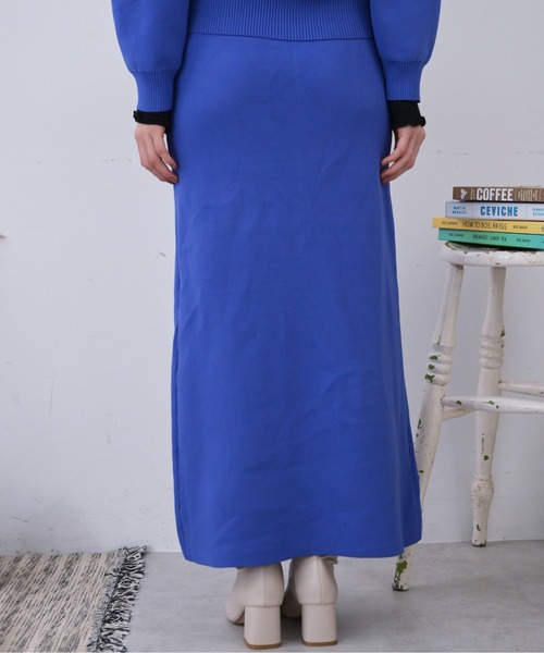 FREE'S MART（フリーズマート）の「◆12G総針前後2Wayナロースカート（スカート・レディース・ホワイト/ブラック/ピンク/ブルー・SMALL/MEDIUM）」の8枚目の写真