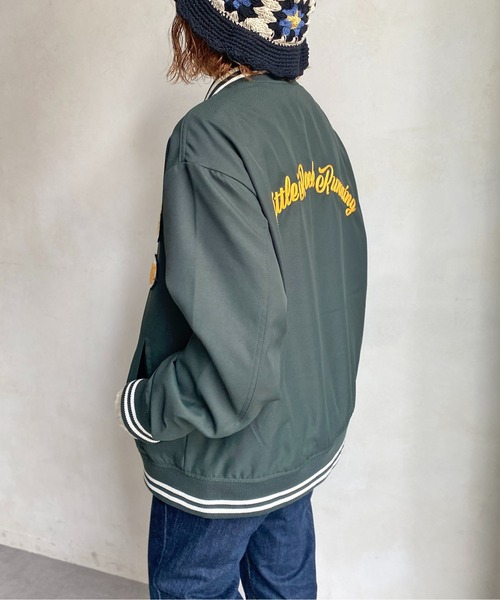 CPCM(シーピーシーエム)の「ツイルバック刺繍スタジャン(スタジャン・メンズ・ベージュ/グリーン/ブラック・MEDIUM/LARGE)」の13枚目の写真