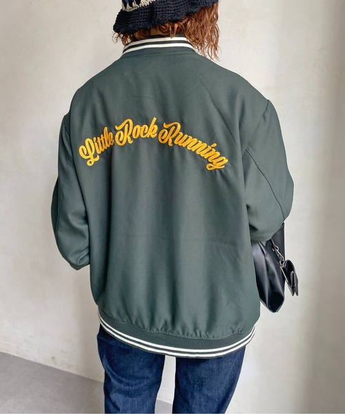 CPCM(シーピーシーエム)の「ツイルバック刺繍スタジャン(スタジャン・メンズ・ベージュ/グリーン/ブラック・MEDIUM/LARGE)」の12枚目の写真