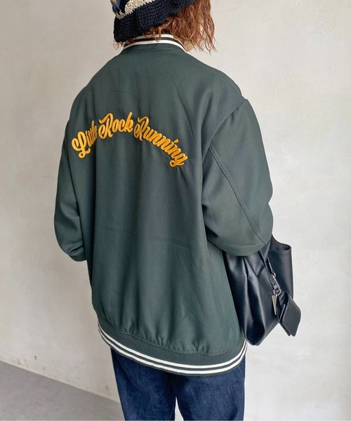 CPCM(シーピーシーエム)の「ツイルバック刺繍スタジャン(スタジャン・メンズ・ベージュ/グリーン/ブラック・MEDIUM/LARGE)」の11枚目の写真