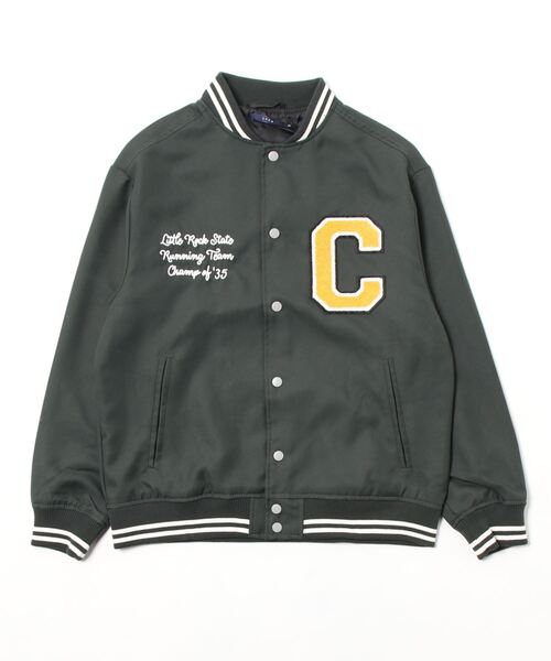 CPCM(シーピーシーエム)の「ツイルバック刺繍スタジャン(スタジャン・メンズ・ベージュ/グリーン/ブラック・MEDIUM/LARGE)」の6枚目の写真