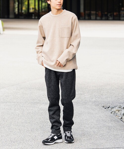 BEAMS HEART（ビームスハート）の「起毛 フェイクレイヤー ロングスリーブ Tシャツ（Tシャツ/カットソー・メンズ・チャコールグレー/ベージュ/ネイビー/グリーン系その他・SMALL/MEDIUM/LARGE/X-LARGE）」の17枚目の写真