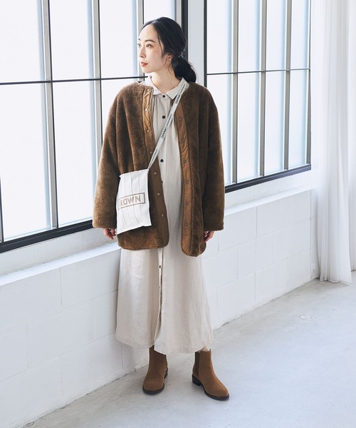 studio CLIP（スタディオクリップ）の「リバーシブルキルトミディアムコート（その他アウター・レディース・ブラック/グレー/ブラウン/カーキ・MEDIUM/LARGE）」の5枚目の写真