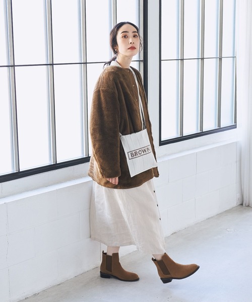 studio CLIP（スタディオクリップ）の「リバーシブルキルトミディアムコート（その他アウター・レディース・ブラック/グレー/ブラウン/カーキ・MEDIUM/LARGE）」の6枚目の写真