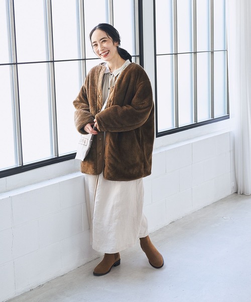 studio CLIP（スタディオクリップ）の「リバーシブルキルトミディアムコート（その他アウター・レディース・ブラック/グレー/ブラウン/カーキ・MEDIUM/LARGE）」の7枚目の写真