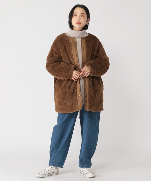 studio CLIP（スタディオクリップ）の「リバーシブルキルトミディアムコート（その他アウター・レディース・ブラック/グレー/ブラウン/カーキ・MEDIUM/LARGE）」の17枚目の写真