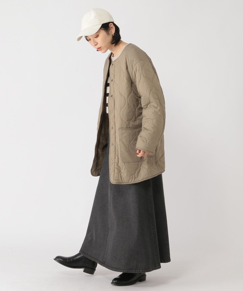 studio CLIP（スタディオクリップ）の「リバーシブルキルトミディアムコート（その他アウター・レディース・ブラック/グレー/ブラウン/カーキ・MEDIUM/LARGE）」の22枚目の写真