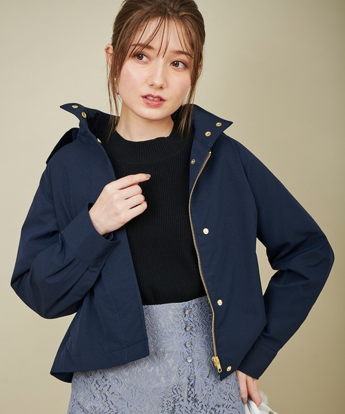 31 Sons de mode（トランテアン　ソン　ドゥ　モード）の「ショートマウンテンパーカー（マウンテンパーカー・レディース・ベージュ/ネイビー/カーキ・36/38）」の3枚目の写真