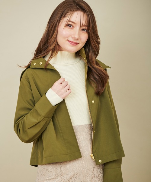 31 Sons de mode（トランテアン　ソン　ドゥ　モード）の「ショートマウンテンパーカー（マウンテンパーカー・レディース・ベージュ/ネイビー/カーキ・36/38）」の2枚目の写真