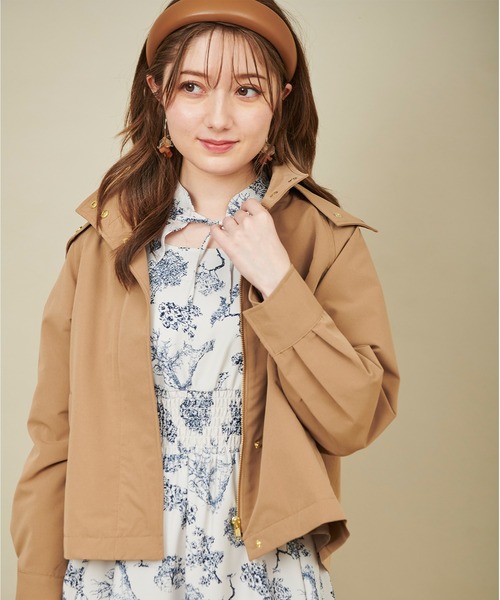 31 Sons de mode（トランテアン　ソン　ドゥ　モード）の「ショートマウンテンパーカー（マウンテンパーカー・レディース・ベージュ/ネイビー/カーキ・36/38）」の14枚目の写真