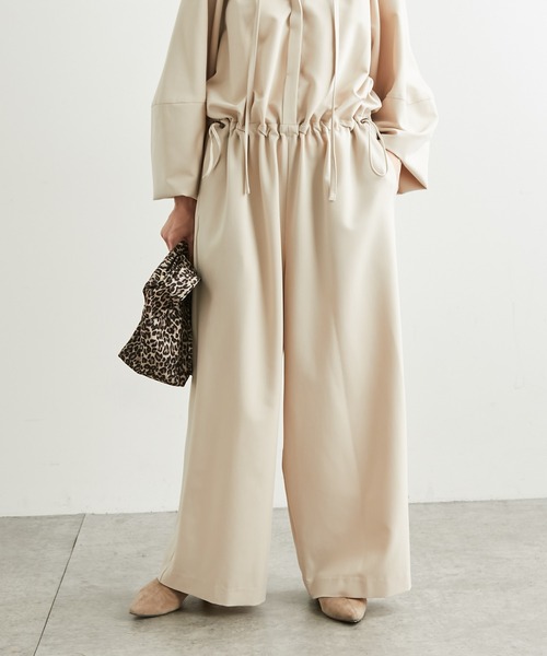 COLLAGE GALLARDAGALANTE(コラージュガリャルダガランテ)の「ボリュームギャザーコンビネゾン(つなぎ/オールインワン・レディース・ブラック/キナリ・FREE)」の19枚目の写真