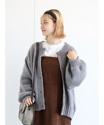 ehka sopo | かのこ編みビッグカーディガン(カーディガン/ボレロ)