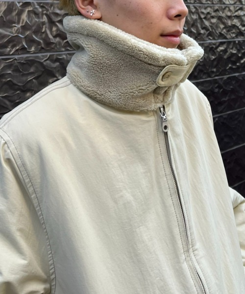 CIAOPANIC(チャオパニック)の「【CPC SCAMP/スキャンプ】ロシアンハーフコート(ステンカラーコート・レディース・チャコールグレー/アイボリー・0/2)」の18枚目の写真