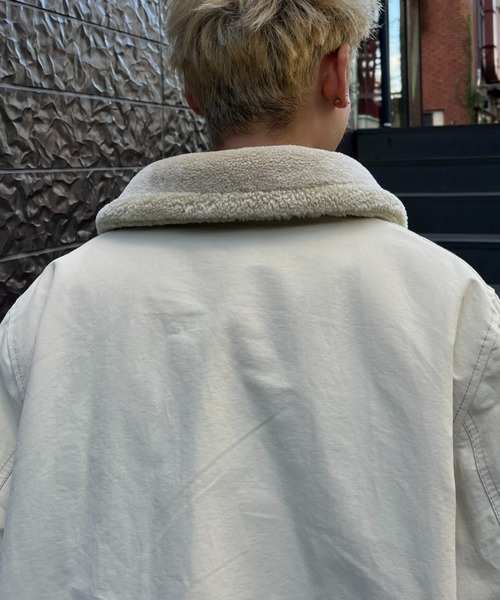 CIAOPANIC(チャオパニック)の「【CPC SCAMP/スキャンプ】ロシアンハーフコート(ステンカラーコート・レディース・チャコールグレー/アイボリー・0/2)」の15枚目の写真