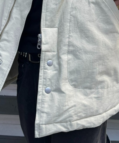 CIAOPANIC(チャオパニック)の「【CPC SCAMP/スキャンプ】ロシアンハーフコート(ステンカラーコート・レディース・チャコールグレー/アイボリー・0/2)」の19枚目の写真