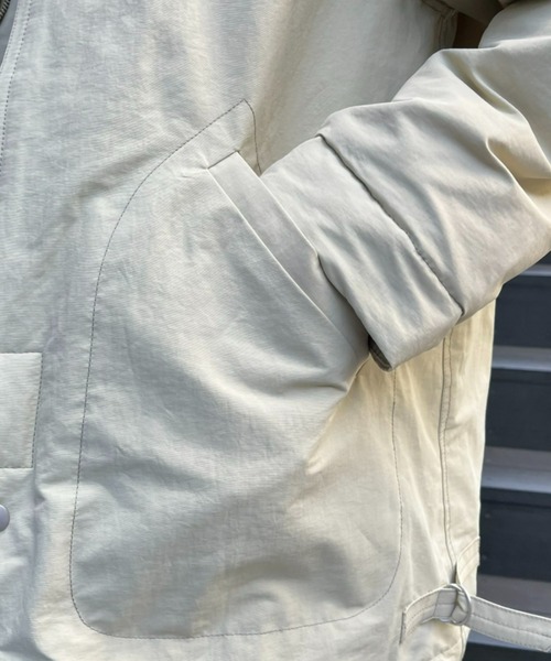 CIAOPANIC(チャオパニック)の「【CPC SCAMP/スキャンプ】ロシアンハーフコート(ステンカラーコート・レディース・チャコールグレー/アイボリー・0/2)」の20枚目の写真