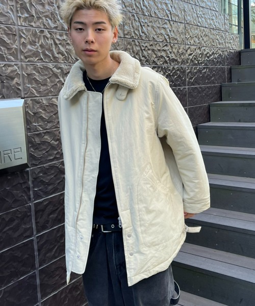 CIAOPANIC(チャオパニック)の「【CPC SCAMP/スキャンプ】ロシアンハーフコート(ステンカラーコート・レディース・チャコールグレー/アイボリー・0/2)」の8枚目の写真