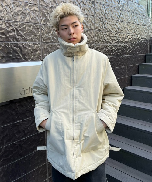 CIAOPANIC(チャオパニック)の「【CPC SCAMP/スキャンプ】ロシアンハーフコート(ステンカラーコート・レディース・チャコールグレー/アイボリー・0/2)」の11枚目の写真