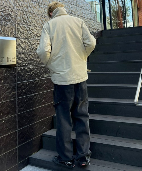 CIAOPANIC(チャオパニック)の「【CPC SCAMP/スキャンプ】ロシアンハーフコート(ステンカラーコート・レディース・チャコールグレー/アイボリー・0/2)」の22枚目の写真