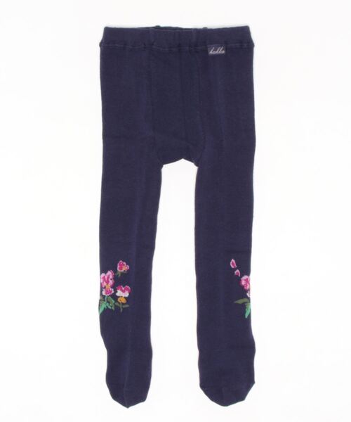HAKKA BABY（ハッカベビー）の「[ベビー]ビオラ柄タイツ（タイツ/ストッキング・キッズ・ネイビー/ブラウン/ボルドー・M/S）」の2枚目の写真