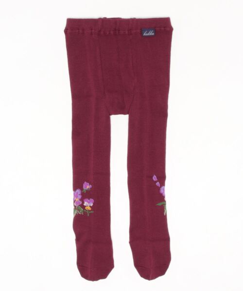 HAKKA BABY（ハッカベビー）の「[ベビー]ビオラ柄タイツ（タイツ/ストッキング・キッズ・ネイビー/ブラウン/ボルドー・M/S）」の3枚目の写真