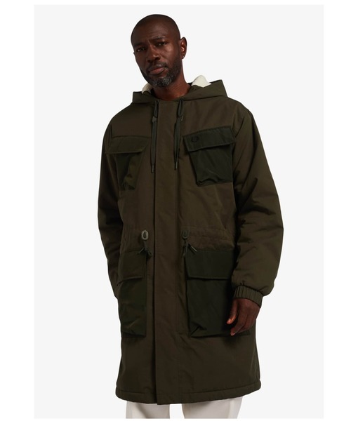 FRED PERRY(フレッドペリー)の「Utility Pocket Parka(ミリタリージャケット・メンズ・カーキ・S/M/L)」の9枚目の写真