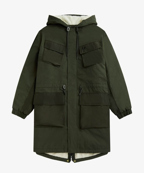 FRED PERRY(フレッドペリー)の「Utility Pocket Parka(ミリタリージャケット・メンズ・カーキ・S/M/L)」の17枚目の写真
