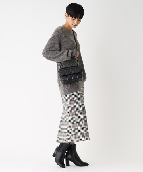 OPAQUE.CLIP（オペークドットクリップ）の「◆キルティングチェーンミニショルダー【2WAY】（ショルダーバッグ・レディース・ライトパープル/オフホワイト/ブラック・00）」の6枚目の写真