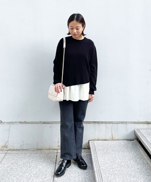 OPAQUE.CLIP（オペークドットクリップ）の「◆キルティングチェーンミニショルダー【2WAY】（ショルダーバッグ・レディース・ライトパープル/オフホワイト/ブラック・00）」の11枚目の写真