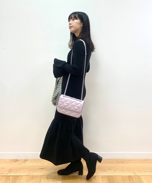 OPAQUE.CLIP（オペークドットクリップ）の「◆キルティングチェーンミニショルダー【2WAY】（ショルダーバッグ・レディース・ライトパープル/オフホワイト/ブラック・00）」の18枚目の写真