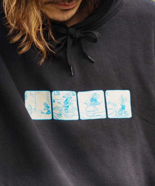 ELEMENT(エレメント)の「【直営店限定】ELEMENT メンズ KAMOCHILL STYLE HOOD パーカー 【2022年秋冬モデル】/エレメントバックプリントプルオーバーパーカー(パーカー・メンズ・ベージュ/グリーン/ブラック・MEDIUM/LARGE/X-LARGE)」の14枚目の写真