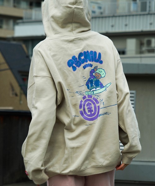 ELEMENT(エレメント)の「【直営店限定】ELEMENT メンズ KAMOCHILL STYLE HOOD パーカー 【2022年秋冬モデル】/エレメントバックプリントプルオーバーパーカー(パーカー・メンズ・ベージュ/グリーン/ブラック・MEDIUM/LARGE/X-LARGE)」の21枚目の写真