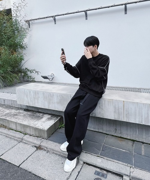 Figments（フィグメンツ）の「ステッチスウェット（スウェット・レディース・ブラック・FREE）」の3枚目の写真