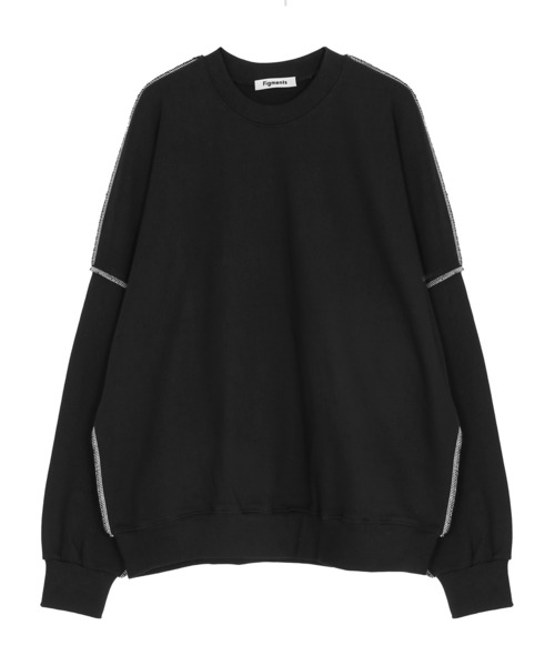 Figments（フィグメンツ）の「ステッチスウェット（スウェット・レディース・ブラック・FREE）」の4枚目の写真
