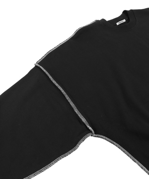 Figments（フィグメンツ）の「ステッチスウェット（スウェット・レディース・ブラック・FREE）」の7枚目の写真