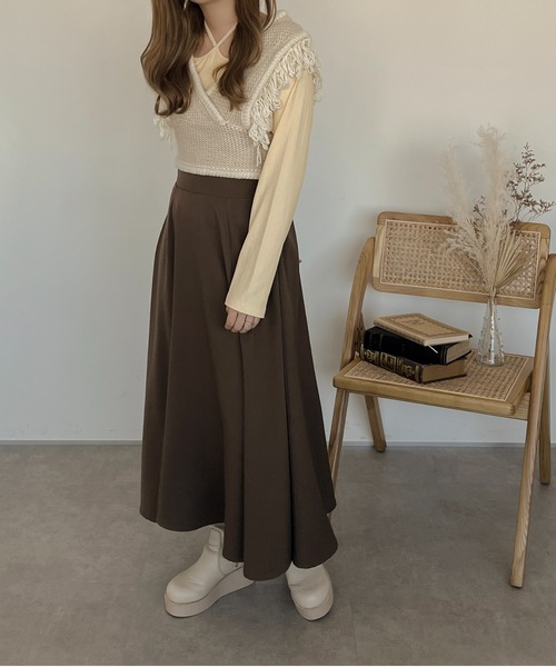 apres jour clair(アプレジュールクレア)の「【apres jour clair】ストラップリブプルオーバー【ZOZOTOWN限定アイテム】(Tシャツ/カットソー・レディース・アイボリー/ライトブラウン/オレンジ/ブラウン・フリー/X-LARGE)」の11枚目の写真