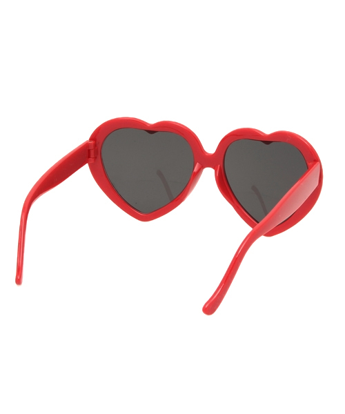 WEGO（ウィゴー）の「WEGO/ハートサングラス（サングラス・レディース・レッド/ピンク・FREE）」の5枚目の写真