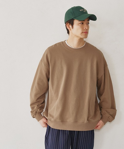 coca（coca）（コカ）の「メンズ スウェット（スウェット・メンズ・ネイビー/グリーン/ブラウン/ライトグレー/ブラック/ライトブルー・M/L/XL）」の4枚目の写真