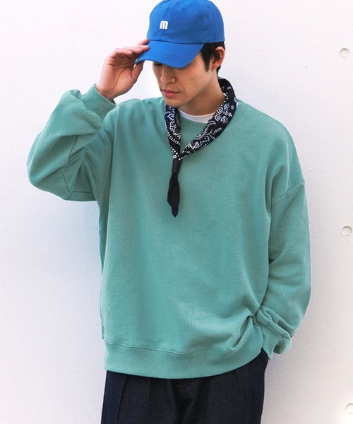 coca（coca）（コカ）の「メンズ スウェット（スウェット・メンズ・ネイビー/グリーン/ブラウン/ライトグレー/ブラック/ライトブルー・M/L/XL）」の5枚目の写真