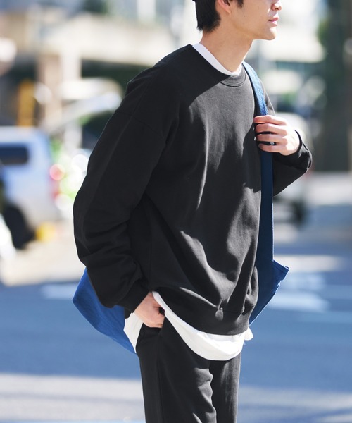 coca（coca）（コカ）の「メンズ スウェット（スウェット・メンズ・ネイビー/グリーン/ブラウン/ライトグレー/ブラック/ライトブルー・M/L/XL）」の2枚目の写真