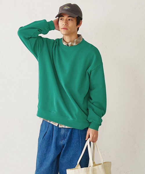 coca（coca）（コカ）の「メンズ スウェット（スウェット・メンズ・ネイビー/グリーン/ブラウン/ライトグレー/ブラック/ライトブルー・M/L/XL）」の11枚目の写真