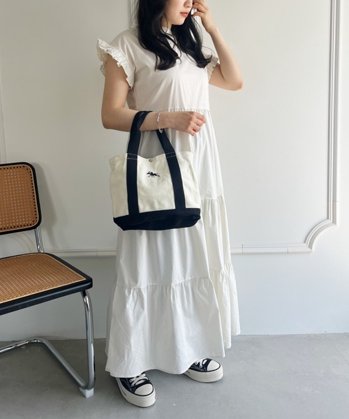 POLOCHAMPS(ポロチャンプス)の「POLOCHAMPS/ポロチャンプス 別注 ポーチ付き 刺繍キャンバストートバッグ(トートバッグ・レディース・ネイビー/ベージュ/ピンク/グリーン/ブラック・FREE)」の20枚目の写真