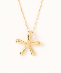 S925 Flower motif thin chain necklace