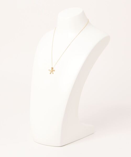 mou(モウ)の「S925 Flower motif thin chain necklace(ネックレス・レディース・シルバー/ゴールド・FREE)」の4枚目の写真