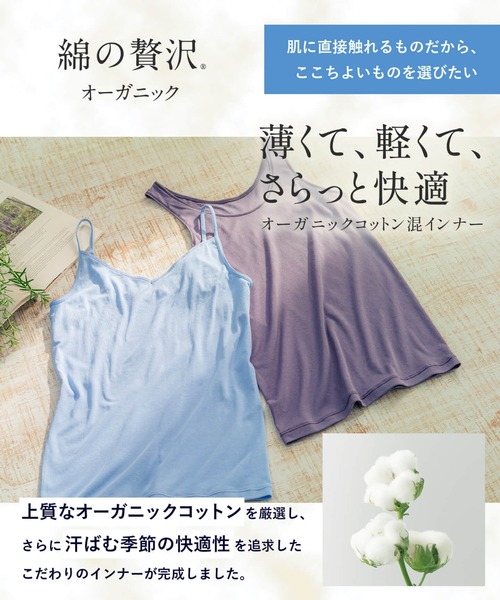 WING(ウイング)の「「綿の贅沢オーガニック」 インナーボトム ひざ下丈(インナーウェア/肌着・レディース・ピンク/サックスブルー/ブラック/グレイッシュブルー/ダークグレー/ベビーピンク/アッシュグレー・M/L/LL)」の18枚目の写真