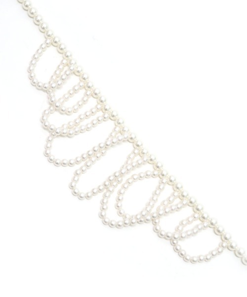 DONOBAN（ドノバン）の「フリルパールネックレス（ネックレス・レディース・その他・F）」の4枚目の写真