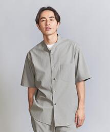 BEAUTY&YOUTH UNITED ARROWS | KOMATSU PACK バンドカラー フォルム ショートスリーブ シャツ 【セットアップ対応】(シャツ/ブラウス)