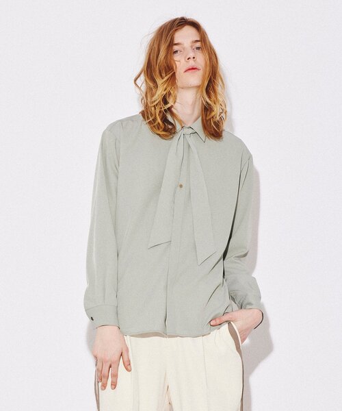 tk.TAKEO KIKUCHI(ティーケータケオキクチ)の「◆アソートスカーフシャツ(シャツ/ブラウス・メンズ・ブラック系3/ブラック/ホワイト系6/ライトグリーン・02/03/01)」の4枚目の写真